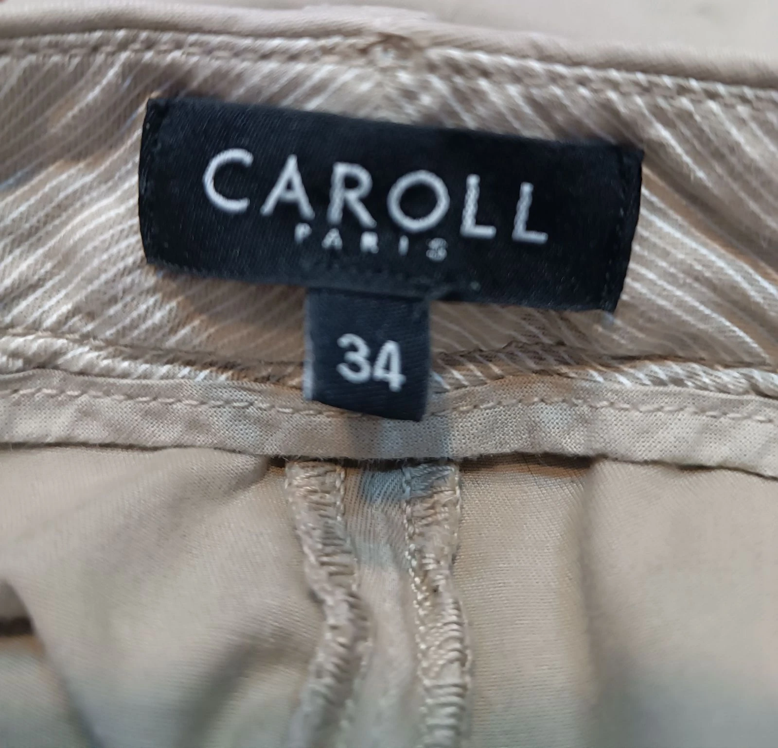 Calça chino bege Caroll PP – photo 4